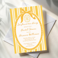 Elle a trouvé sa douche de mariée rayures jaune mi