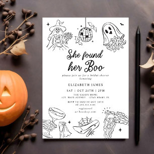 Invitation Elle a Trouvé Sa Fée Florale Baby Shower de Marié