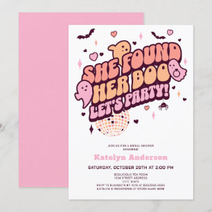 Invitation Elle A Trouvé Sa Fête des mariées Boo Halloween