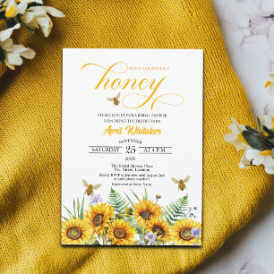 Invitation Elle A Trouvé Sa Fête des mariées De Miel