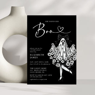 Invitation Elle A Trouvé Sa Fête des mariées Florale Fantôme 