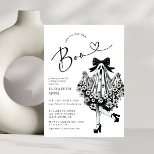 Invitation Elle A Trouvé Sa Fête des mariées Florale Fantôme 