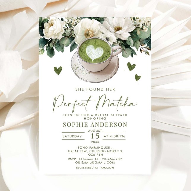 Invitation Elle A Trouvé Sa Fête des mariées Parfaite De Matc (Créateur téléchargé)