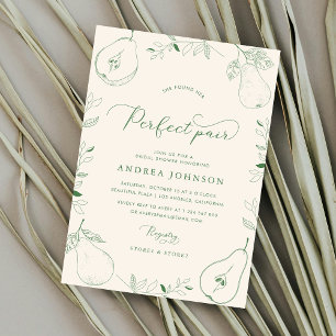 Invitation Elle A Trouvé Sa Fête des mariées Parfaite De Pair
