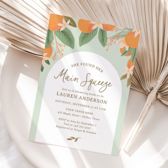 Invitation Elle A Trouvé Sa Fête des mariées Principale De Ci (Créateur téléchargé)