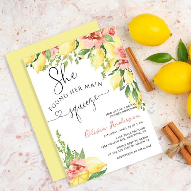 Invitation Elle a trouvé sa Fête des mariées principale de Sq (Créateur téléchargé)