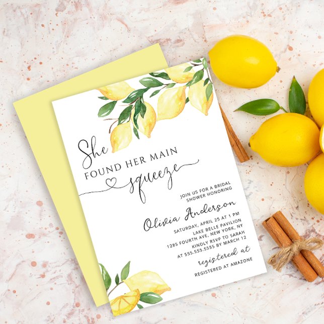 Invitation Elle a trouvé sa Fête des mariées principale de Sq (Créateur téléchargé)