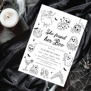 Invitation Elle a trouvé sa Ghost Floral  Baby Shower de la m