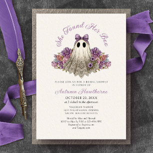 Invitation Elle a trouvé sa Ghost Halloween Enterrement de Vi