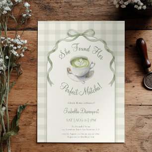 Invitation Elle a trouvé sa parfaite douche de mariée au matc