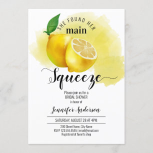 Invitation Elle a trouvé sa principale douche de nage serrée