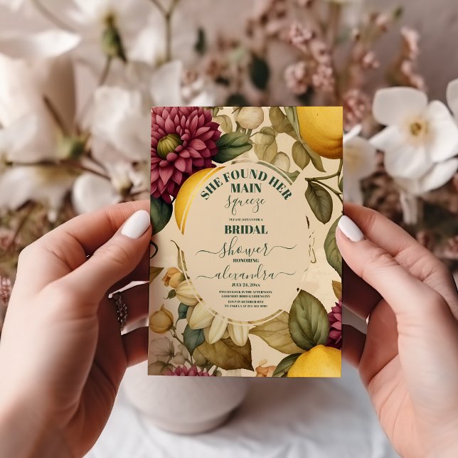 Invitation Elle A Trouvé Sa Principale Fête des mariées De Ci (Créateur téléchargé)