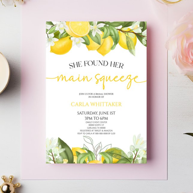 Invitation Elle A Trouvé Sa Principale Fête des mariées De Ci (Créateur téléchargé)