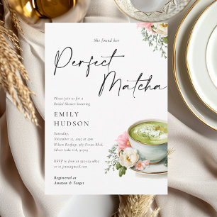 Invitation Elle a trouvé sa robe de mariée parfaite au matcha