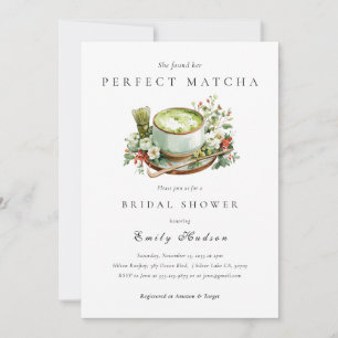 Invitation Elle a trouvé sa robe de mariée parfaite au matcha
