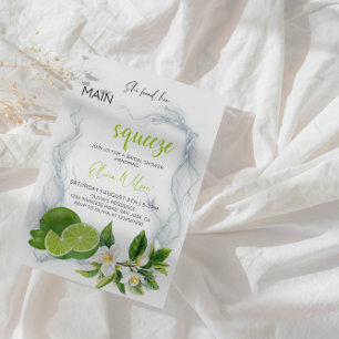 Invitation Elle a trouvé sa Squeeze   Fête des mariées Citrus