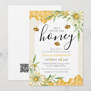 Invitation Elle a Trouvé Son Code QR de Réception de Mariage 
