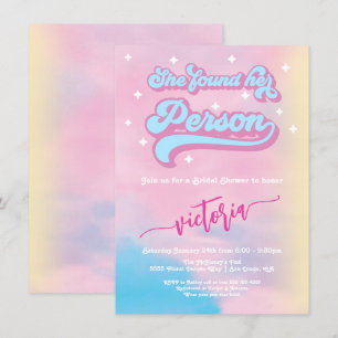 Invitation Elle a trouvé son Person Pop Star Disco Party