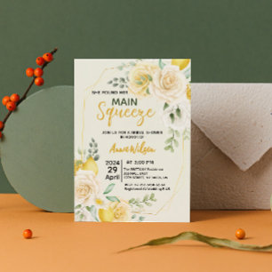 Invitation Elle a trouvé son petit ami pour une élégante baby