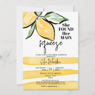 Invitation Elle a trouvé son principal citron BOHO SUMMER Inv