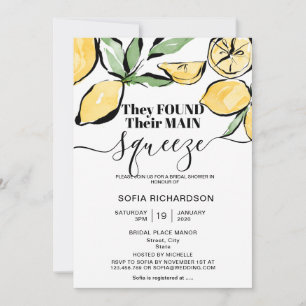 Invitation Elle a trouvé son principal citron serré BOHO SUMM