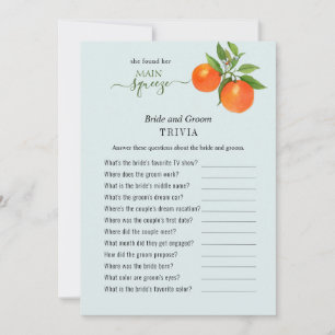 Invitation Elle a trouvé son principal squeeze Douche Trivia 