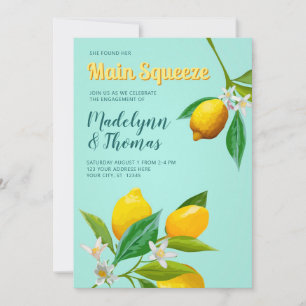 Invitation Elle A Trouvé Son Principal Squeeze Lemon Engageme