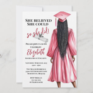 Invitation Elle Croyait Qu'Elle Pouvait Faire Ses Études