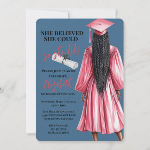 Invitation Elle Croyait Qu'Elle Pouvait Faire Ses Études