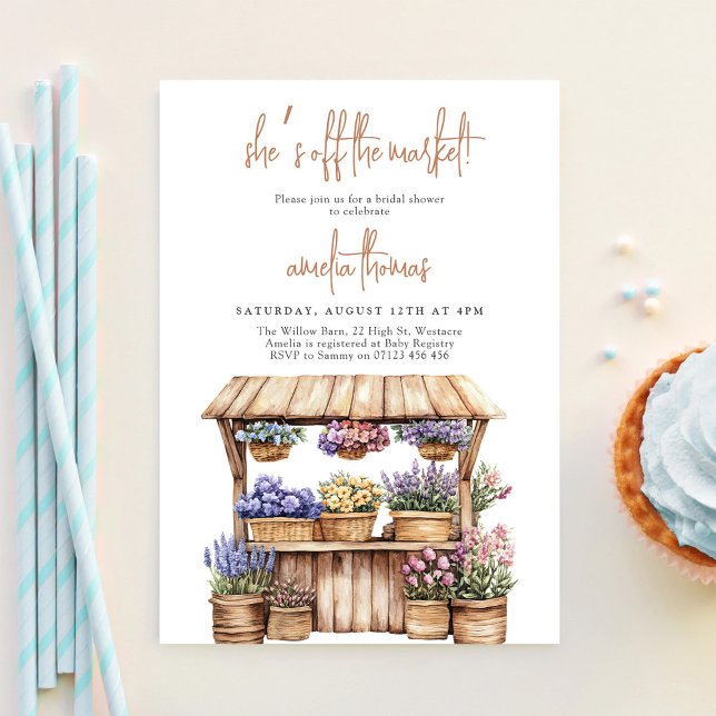 Invitation Elle est fraîche de la Fête des mariées du marché (Créateur téléchargé)