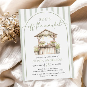 Invitation Elle est fraîche du marché floral Bridal Shower