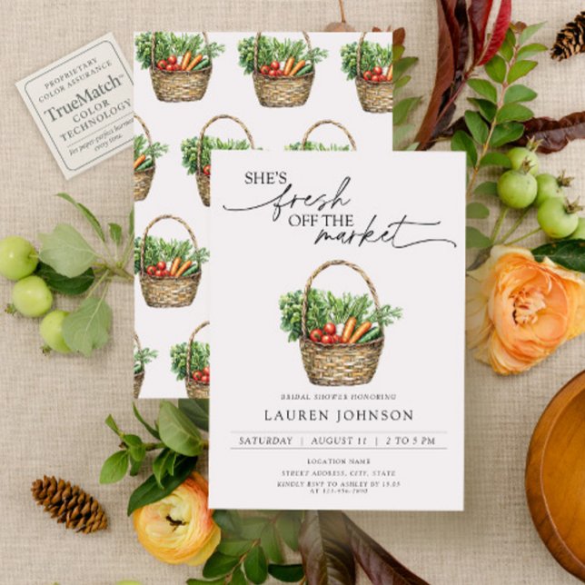 Invitation Elle est fraîche hors du marché Fête des mariées v (Créateur téléchargé)