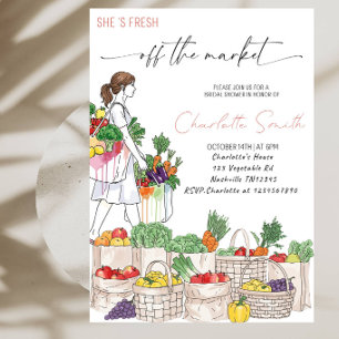 Invitation « Elle est fraîchement arrivée sur le marché » Fêt