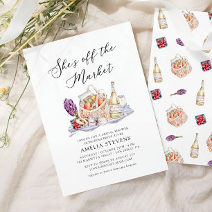 Invitation Elle est hors du marché Bridal Shower Marché des f