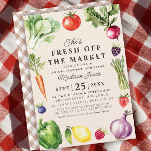 Invitation Elle est hors du marché Fête de fiançailles au mar