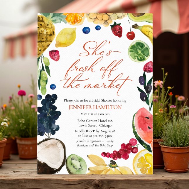 Invitation Elle est hors du Marché | Réception de Mariage à l (Créateur téléchargé)