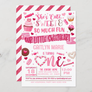 Invitation Elle est mignonne, elle est douce et tellement amu