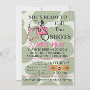 Invitation Elle est prête à appeler les chaussures