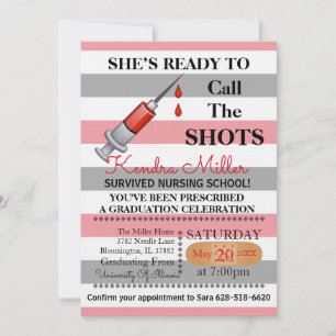 Invitation Elle est prête à prendre les choses en main Diplôm