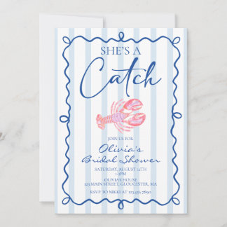 Invitation Elle est un Poisson Préparatoire Côtier Fête de Ma