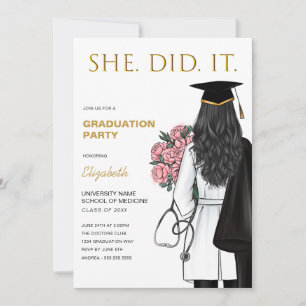 Invitation Elle L'A Fait Infirmier Les Diplômes De L'École Mé