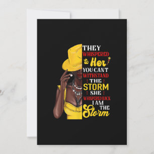 Invitation Elle murmura en retour Je suis la tempête Black Hi