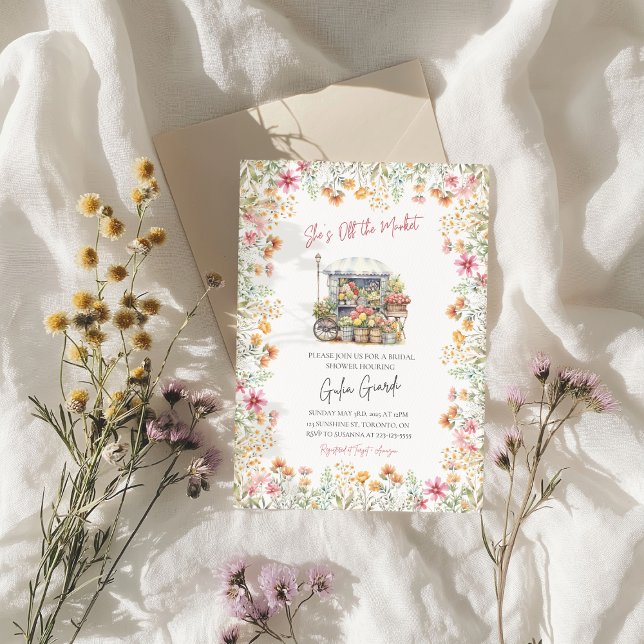 Invitation Elle n'est pas à la Fête des mariées du marché (Créateur téléchargé)
