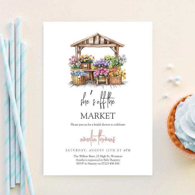 Invitation Elle n'est pas à la Fête des mariées du marché (Créateur téléchargé)