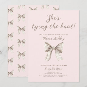 Invitation Elle noue la Fête des mariées