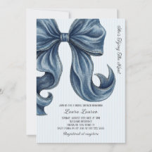 Elle Noue Le Nœud Bleu Bow Mariage