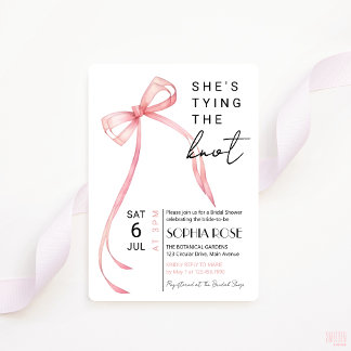 Invitation Elle Tient Le Knot L'Invitation De La Douche Maria