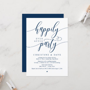 Invitation Elopement mariage, Heureusement Jamais Après La Fê