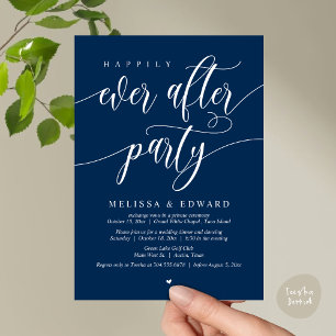 Invitation Elopement mariage, Heureusement Jamais Après La Fê
