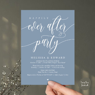 Invitation Elopement mariage, Heureusement Jamais Après La Fê